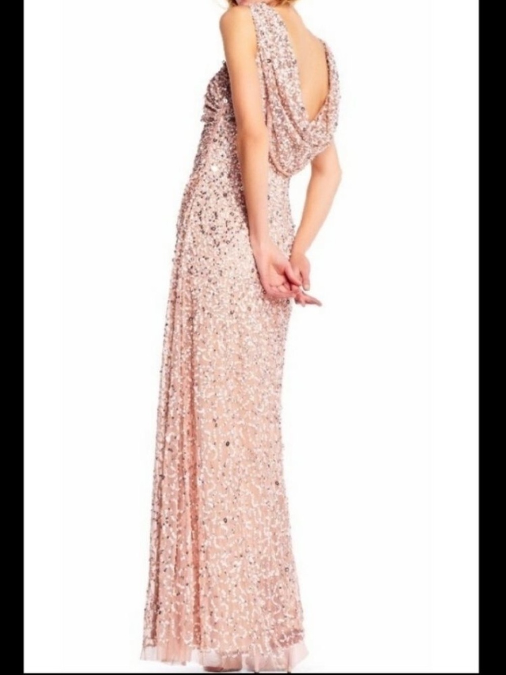 ADRIANNA PAPELL ⭐️ Sequin Evening Gown - Picture 3 of 12